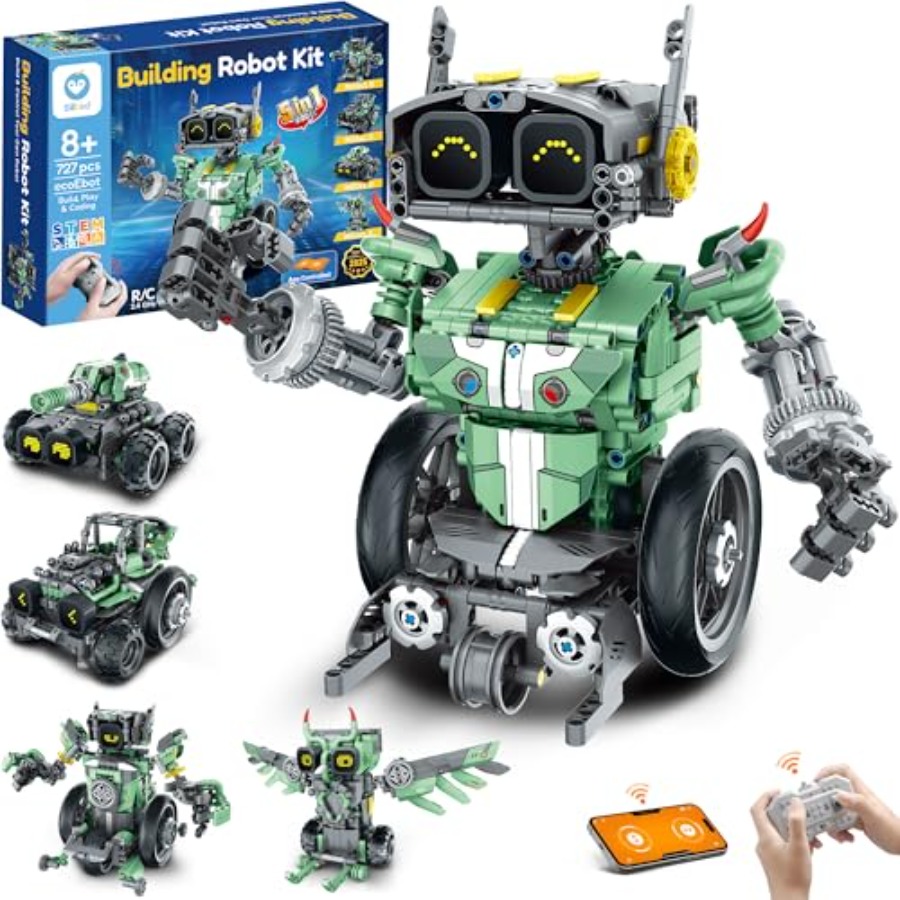 Stem Robot Building Kit Coding - Robot Car Building Kit with Remote