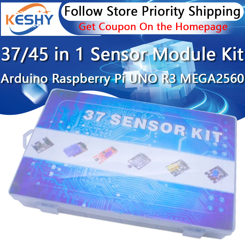 Arduino Sensor Kit 37 Modules Starter - 45 in 1 Sensors Modules 16