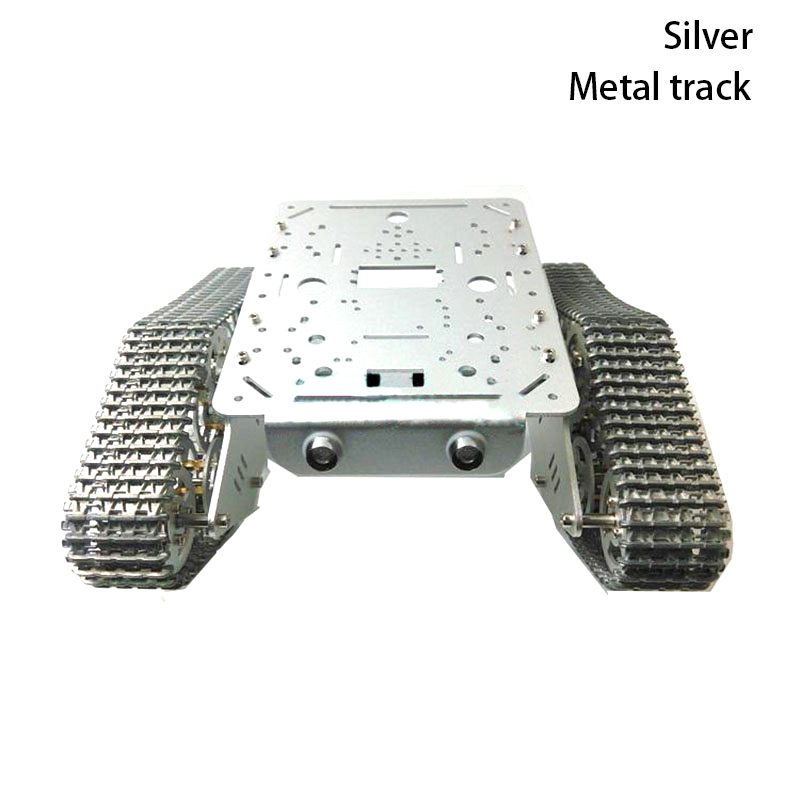 Programmable Robotic Arm Kit Arduino - Metal 2WD Tank Chassis with Plastic