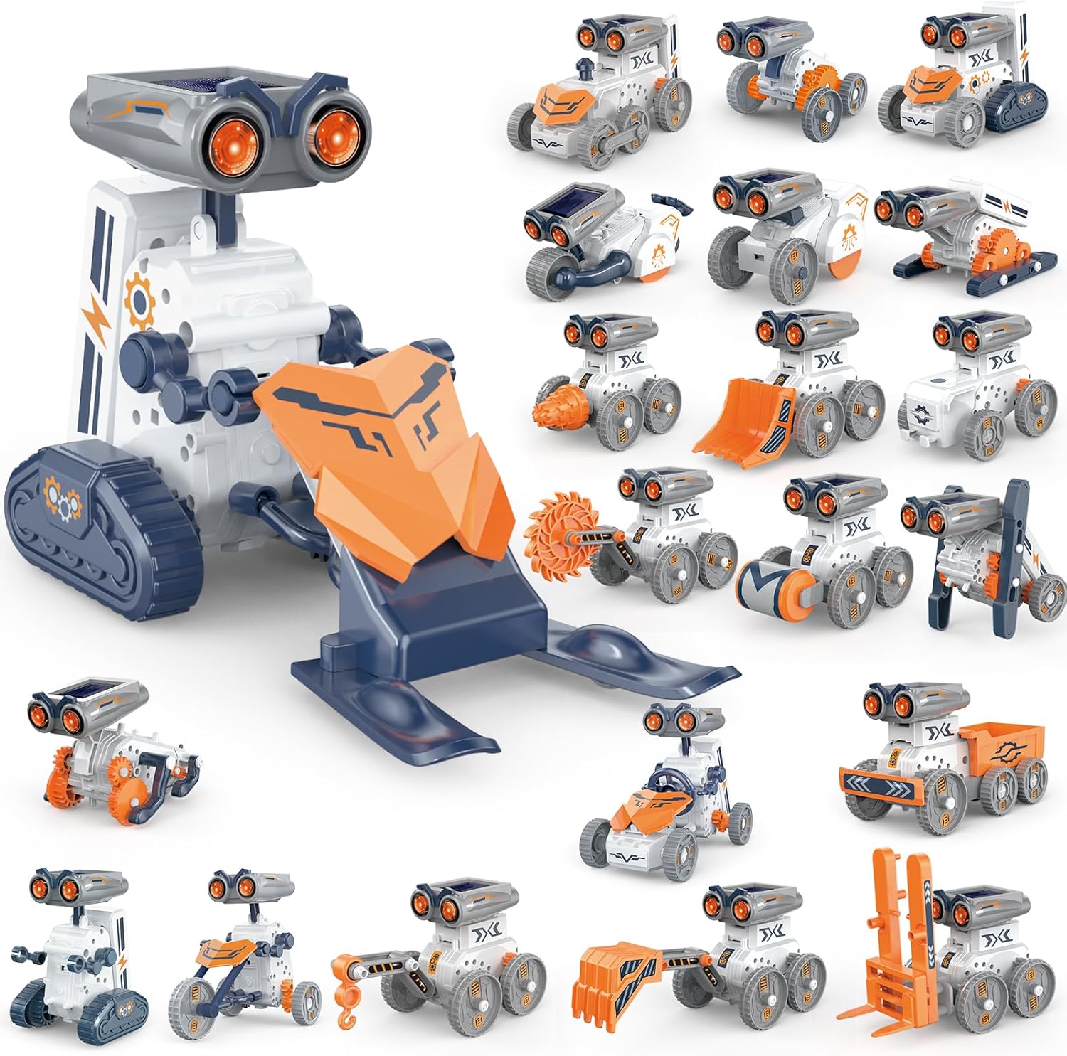 Solar Powered Robot Kit 14 In 1 - 21/14/7 in 1 Science Experiment Solar