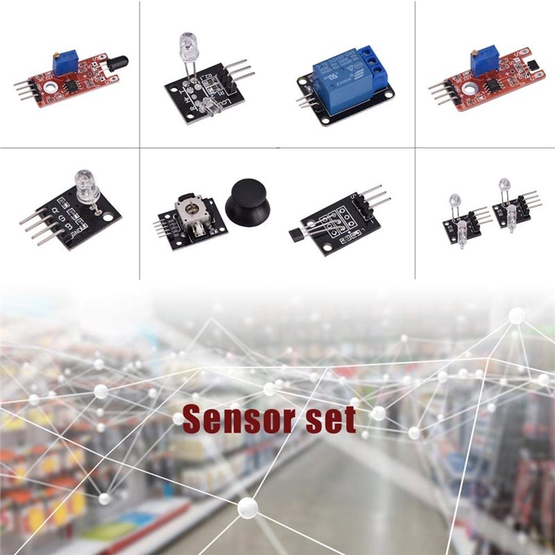 Arduino Sensor Kit 37 Modules Starter - Starter Set Of 37-In-1 Sensor Module