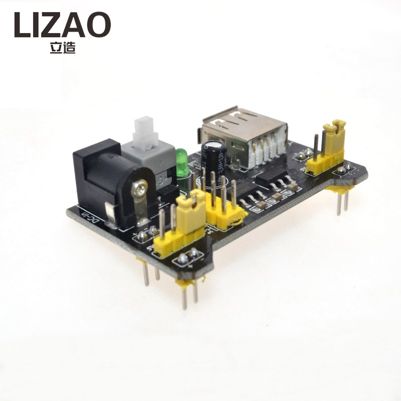 Breadboard Jumper Wires Power Supply Kit - LIZAO MB-102 830 Points Breadboard Kit,