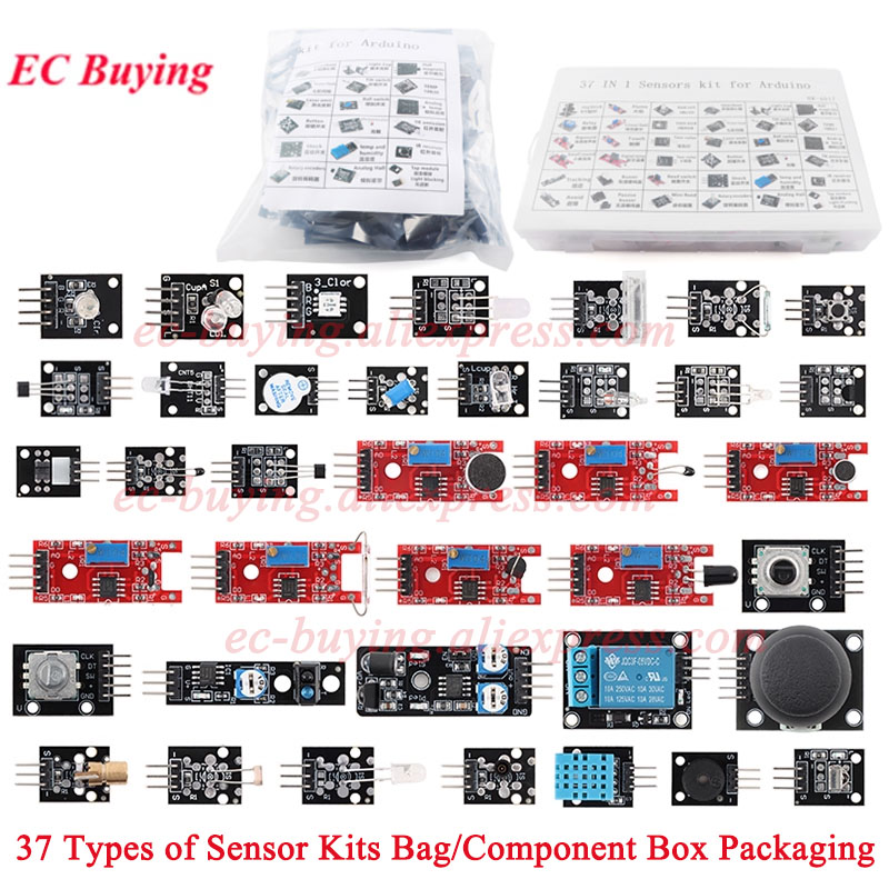 37 in 1 Sensors Modules 37 Kit - Arduino Sensor Kit 37 Modules Starter ulasan dan harga