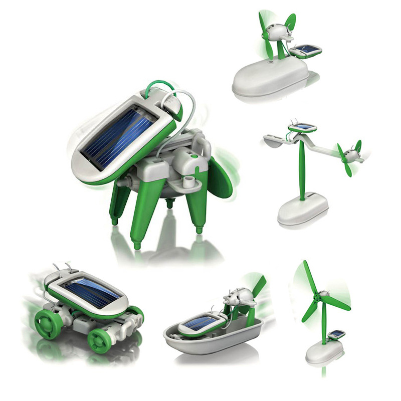6-In-1 Solar-Power Robot Kit A - Solar Powered Robot Kit 14 In 1 ulasan dan harga