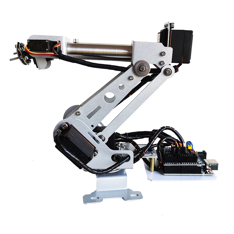 6 Dof Robotic Arm Stainless St - Programmable Robotic Arm Kit Arduino ulasan dan harga
