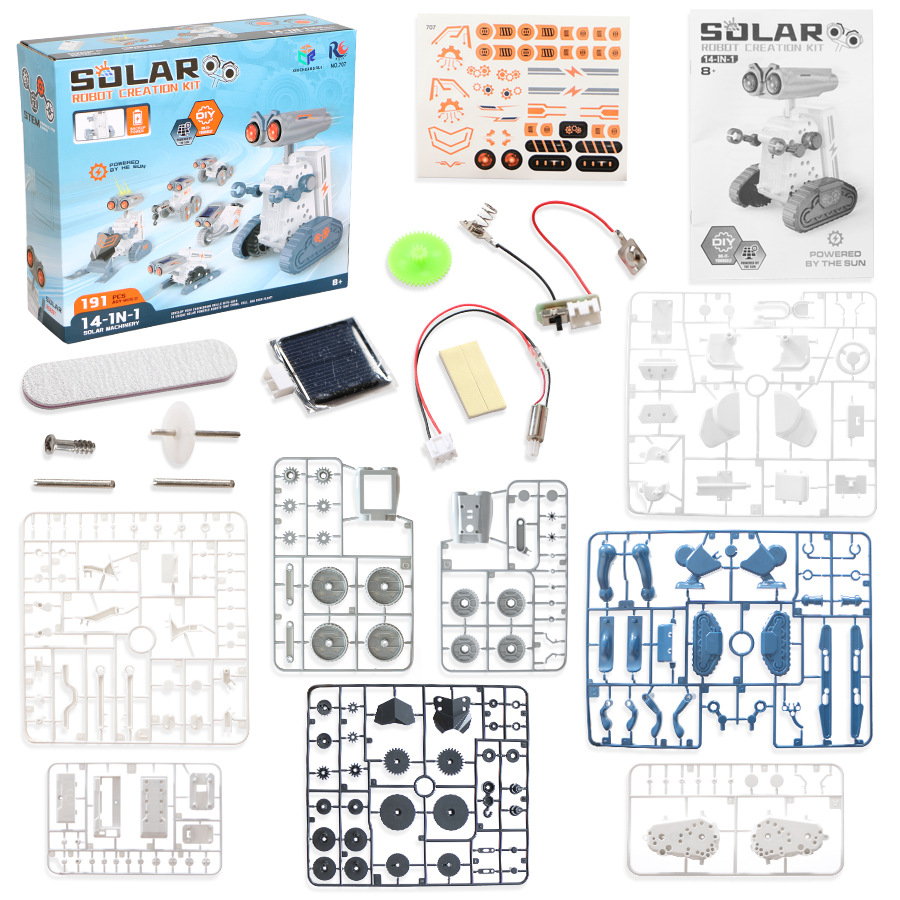 14 In 1 Solar Powered DIY Prog - Solar Powered Robot Kit 14 In 1 ulasan dan harga