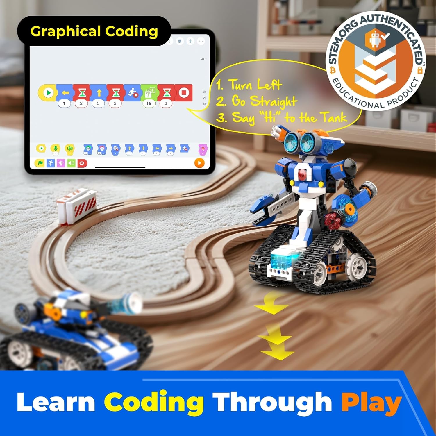 Advanced 6-in-1 Programmable S - Stem Robot Building Kit Coding ulasan dan harga