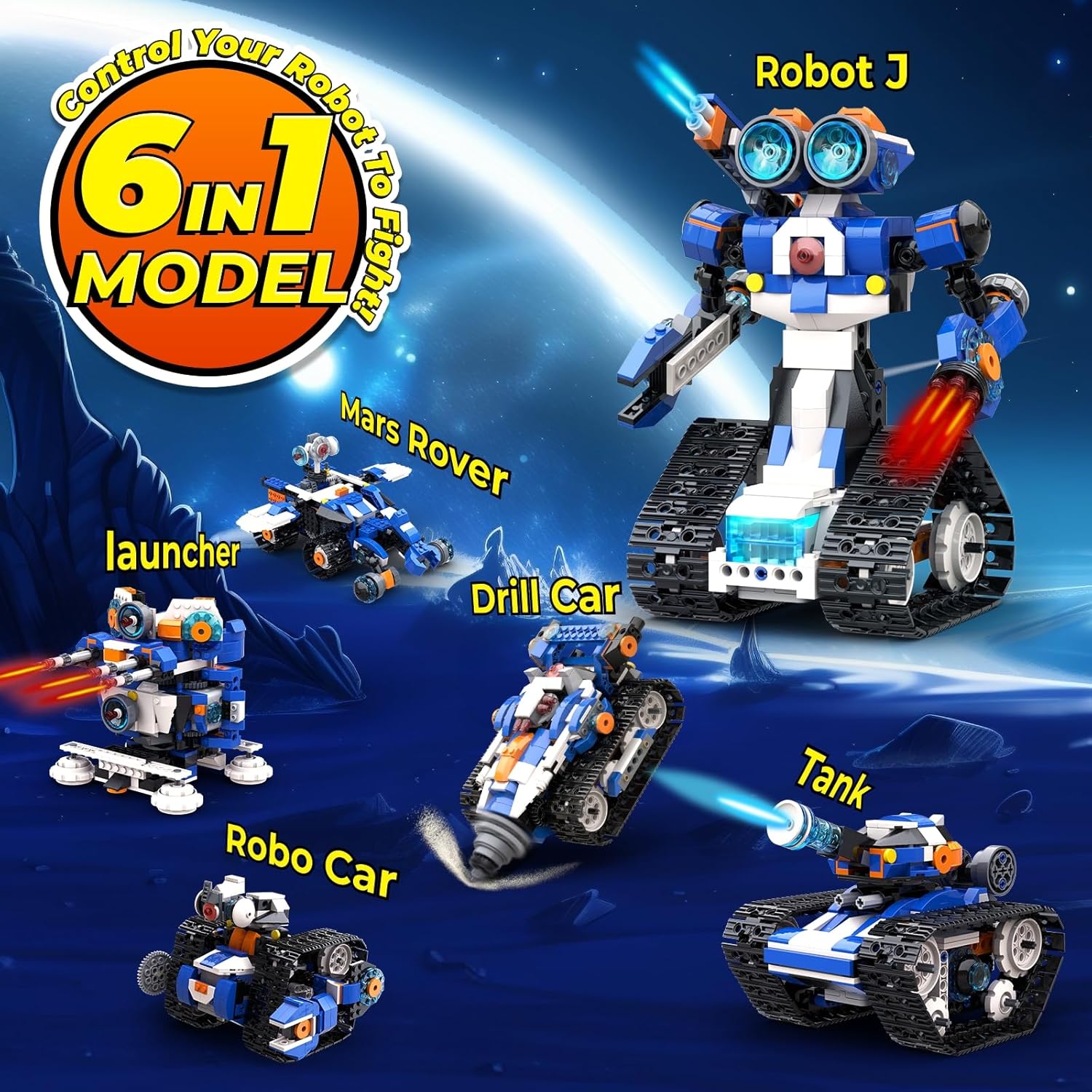 Advanced 6-in-1 Programmable S - Stem Robot Building Kit Coding ulasan dan harga