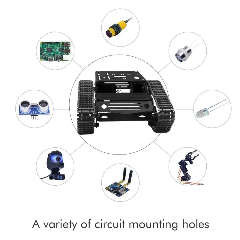 Smart Robot Car Tank Chassis K - Raspberry Pi Robot Platform Tank Chassis ulasan dan harga