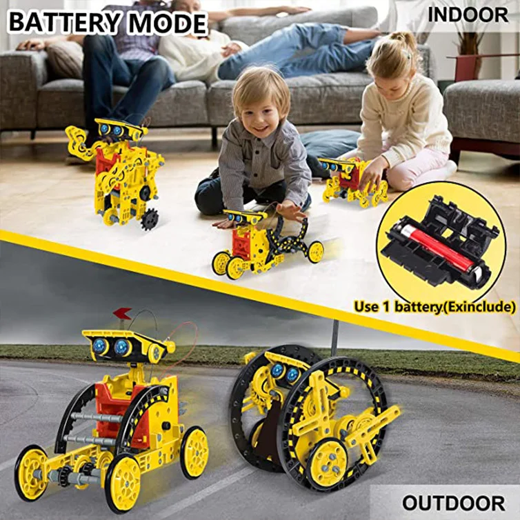 12 in 1 Science Experiment Sol - Solar Powered Robot Kit 14 In 1 ulasan dan harga