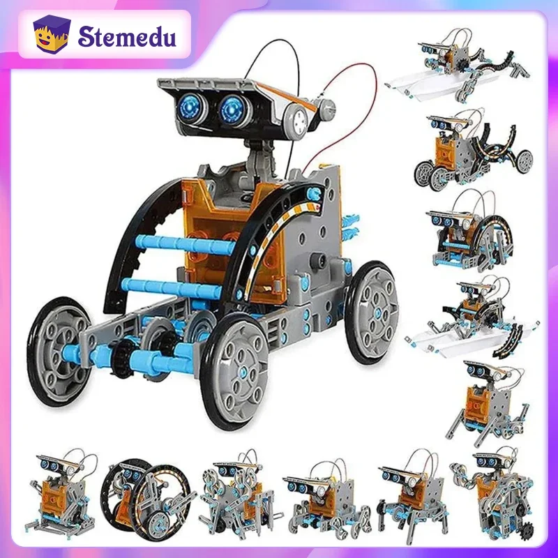 STEM 13 in 1 Solar Powered Rob - Solar Powered Robot Kit 14 In 1 ulasan dan harga