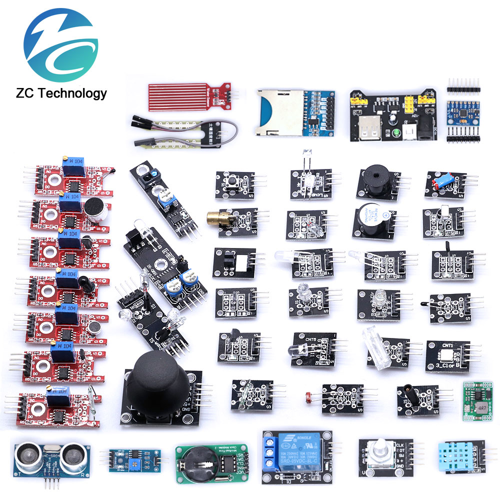 For arduino 45 in 1 Sensors Mo - Arduino Sensor Kit 37 Modules Starter ulasan dan harga