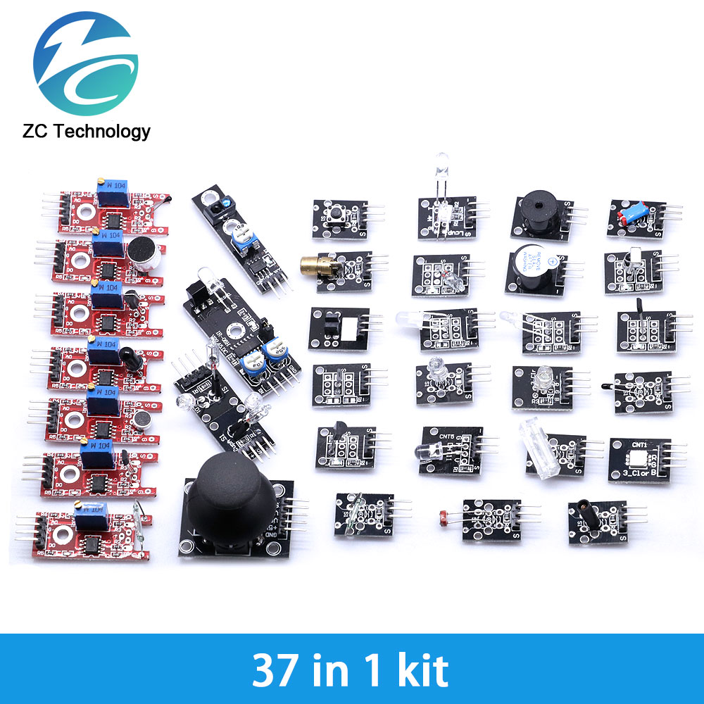 For arduino 45 in 1 Sensors Mo - Arduino Sensor Kit 37 Modules Starter ulasan dan harga