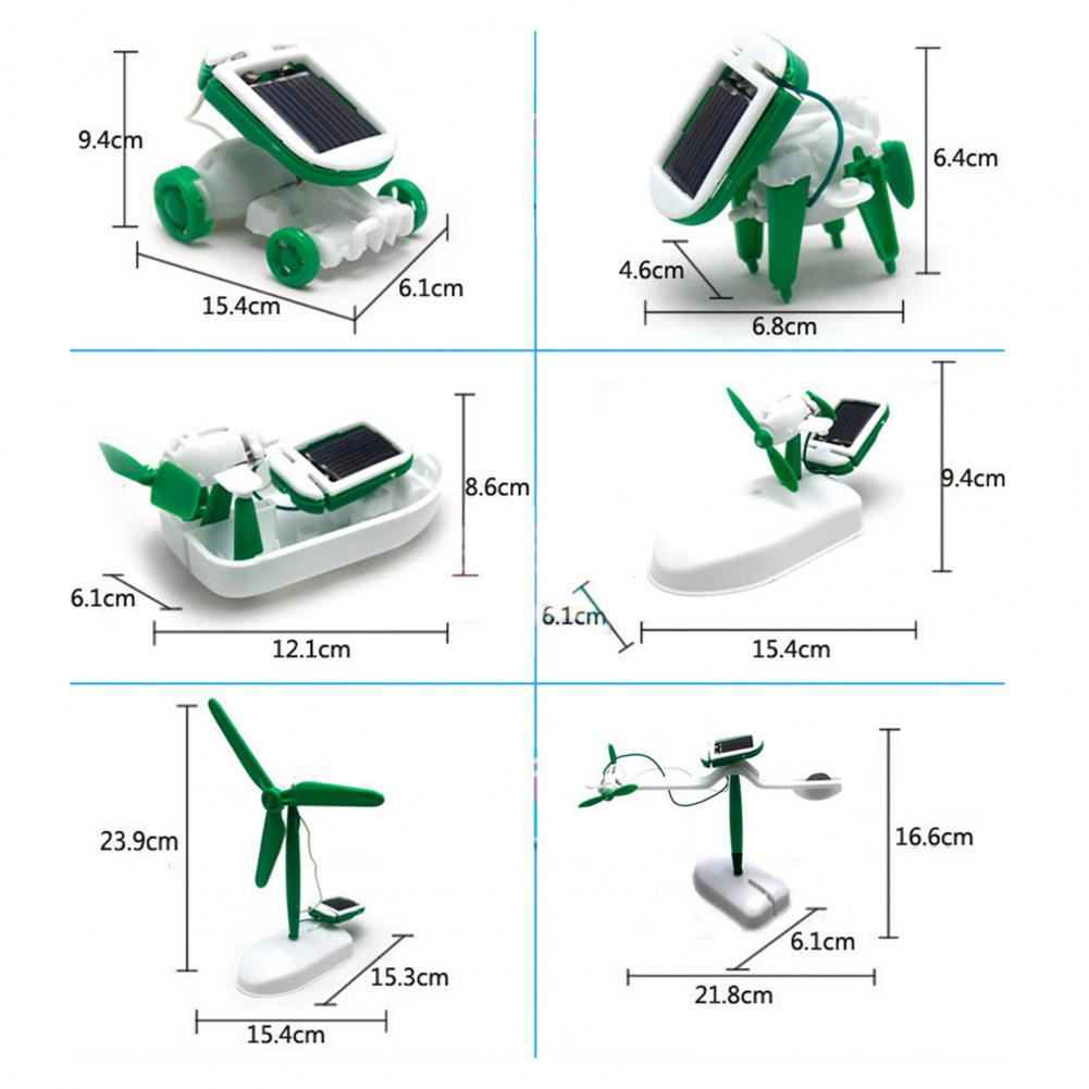 Kids Solar Robot Kit 6-in-1 So - Solar Powered Robot Kit 14 In 1 ulasan dan harga