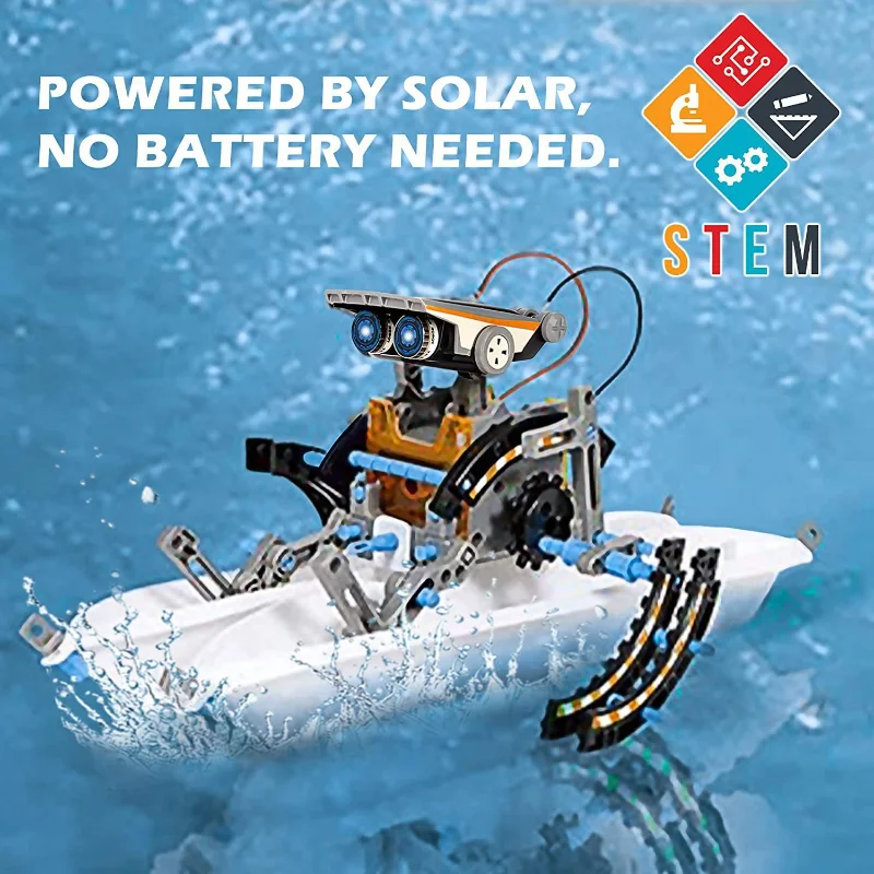 13-in-1 Solar Powered Robot Ki - Solar Powered Robot Kit 14 In 1 ulasan dan harga
