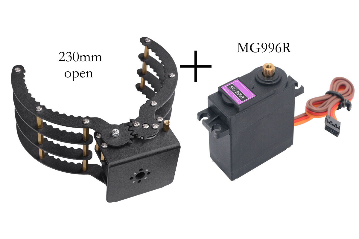 230mm Opening Mechanical Claw  - Programmable Robotic Arm Kit Arduino ulasan dan harga