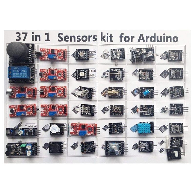 ABKN-For Arduino MCU Compatibl - Arduino Sensor Kit 37 Modules Starter ulasan dan harga