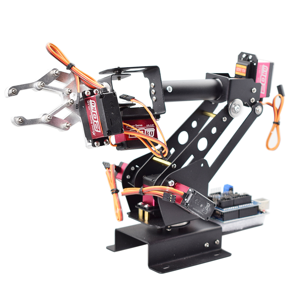 Ps2 Control 6 DOF Robotic Arm  - Programmable Robotic Arm Kit Arduino ulasan dan harga