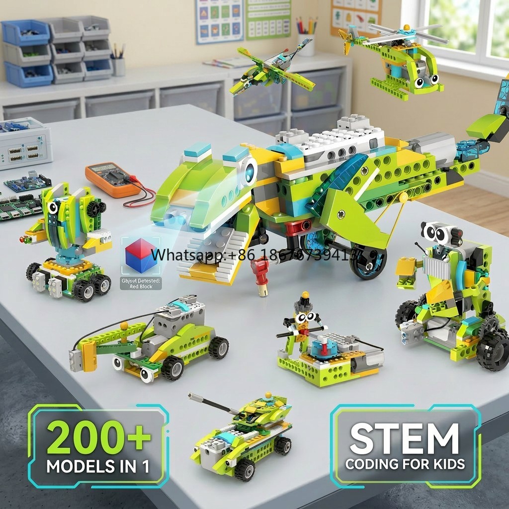 200 in 1 STEM Robotics Kit Rob - Stem Robot Building Kit Coding ulasan dan harga