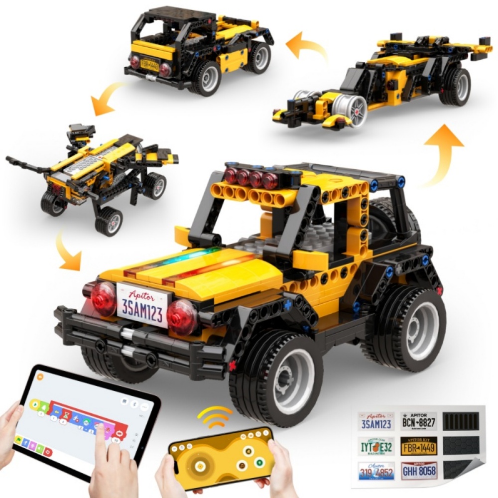 Apitor Robot R 4-in-1 Robot Bu - Stem Robot Building Kit Coding ulasan dan harga