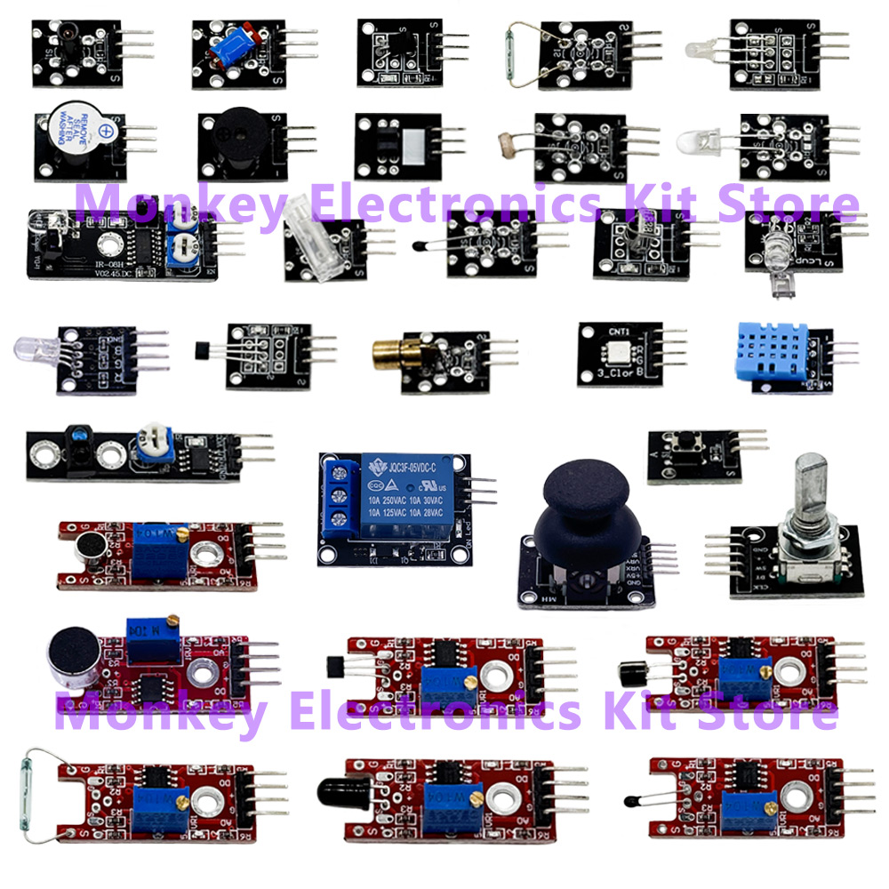 45 Kinds in 1 Sensors Modules  - Arduino Sensor Kit 37 Modules Starter ulasan dan harga