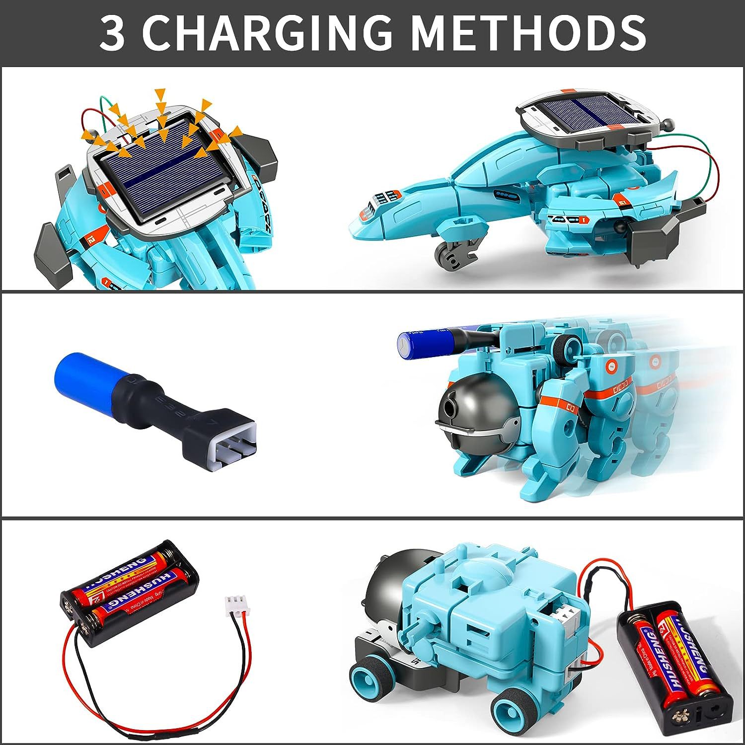 Assembling Robot Kit 6 in 1 Ed - Solar Powered Robot Kit 14 In 1 ulasan dan harga