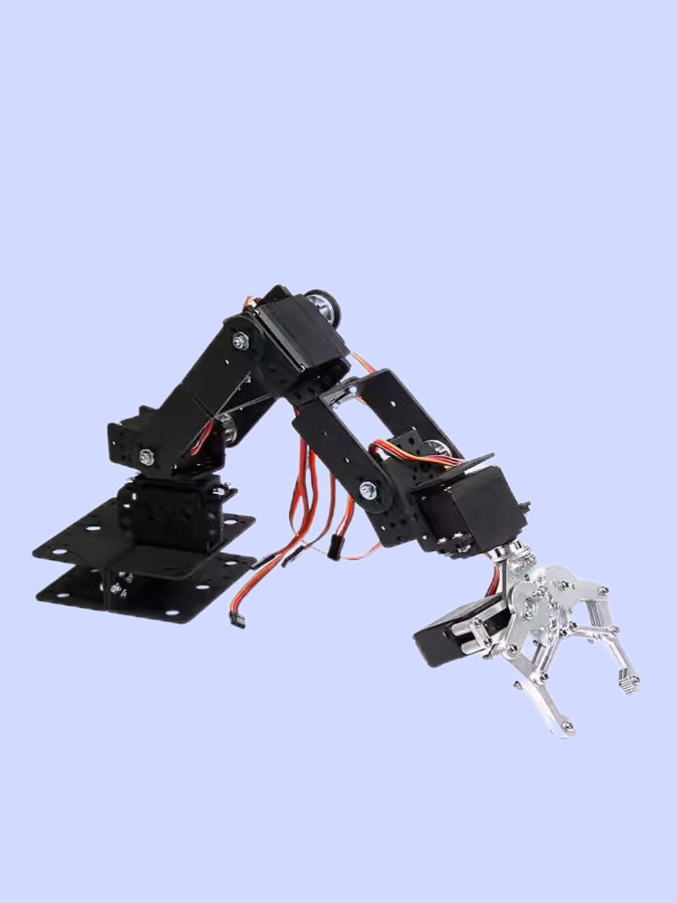 MG996 6 DOF Robot Metal Alloy  - Programmable Robotic Arm Kit Arduino ulasan dan harga