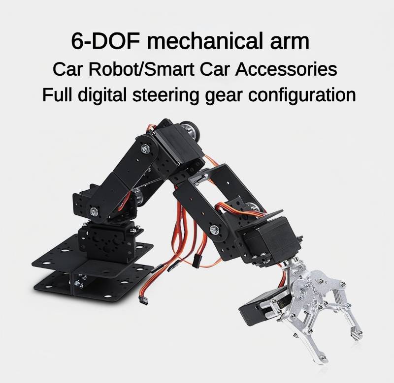 MG996 6 DOF Robot Metal Alloy  - Programmable Robotic Arm Kit Arduino ulasan dan harga