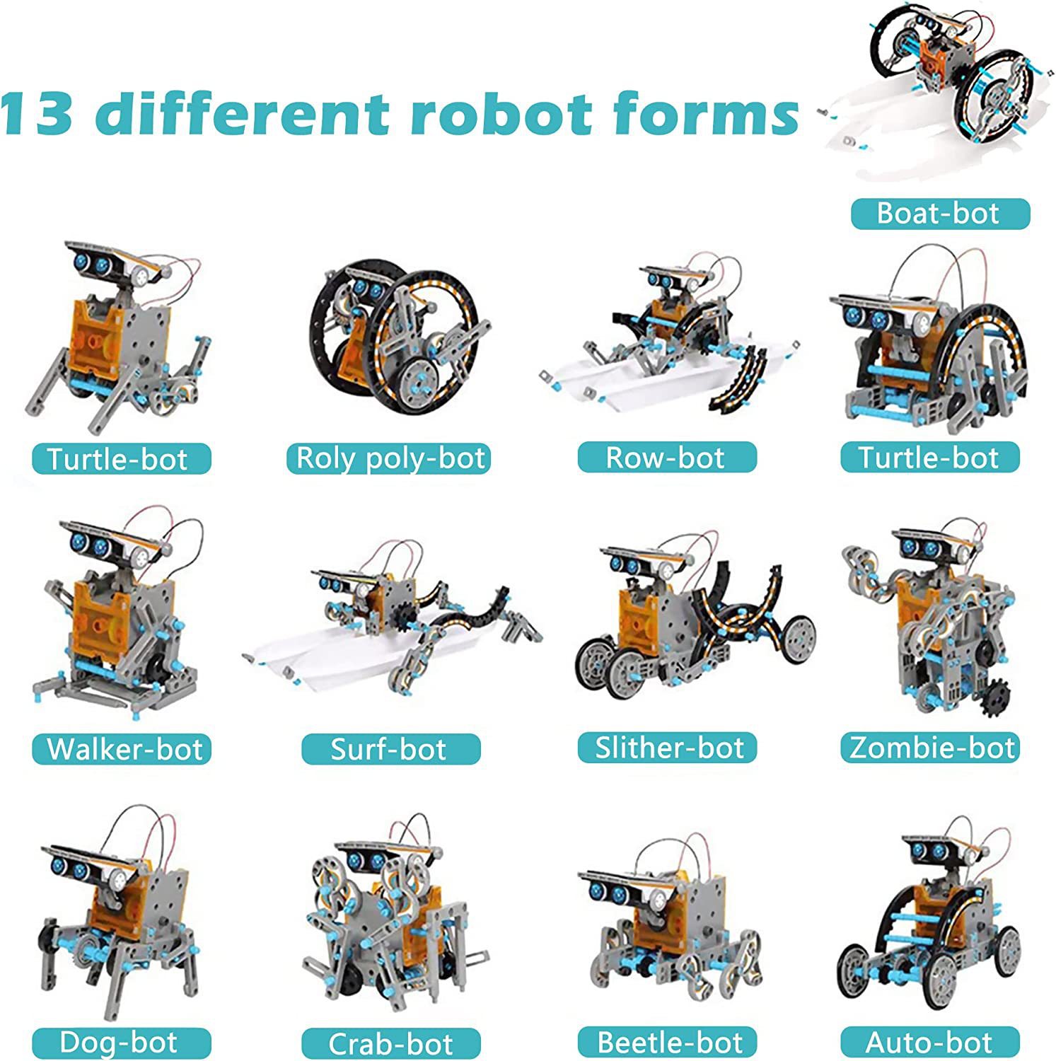 13 in 1 Science Experiment Sol - Solar Powered Robot Kit 14 In 1 ulasan dan harga