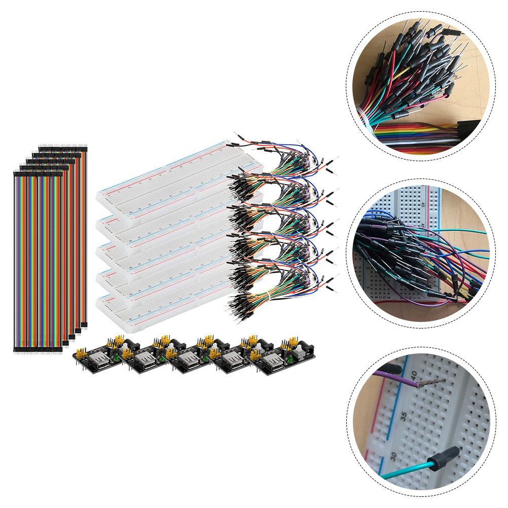 830 Point Breadboard Kit Inclu - Breadboard Jumper Wires Power Supply Kit ulasan dan harga