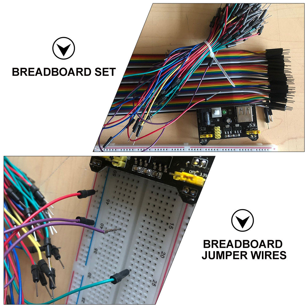 830 Point Breadboard Kit Inclu - Breadboard Jumper Wires Power Supply Kit ulasan dan harga