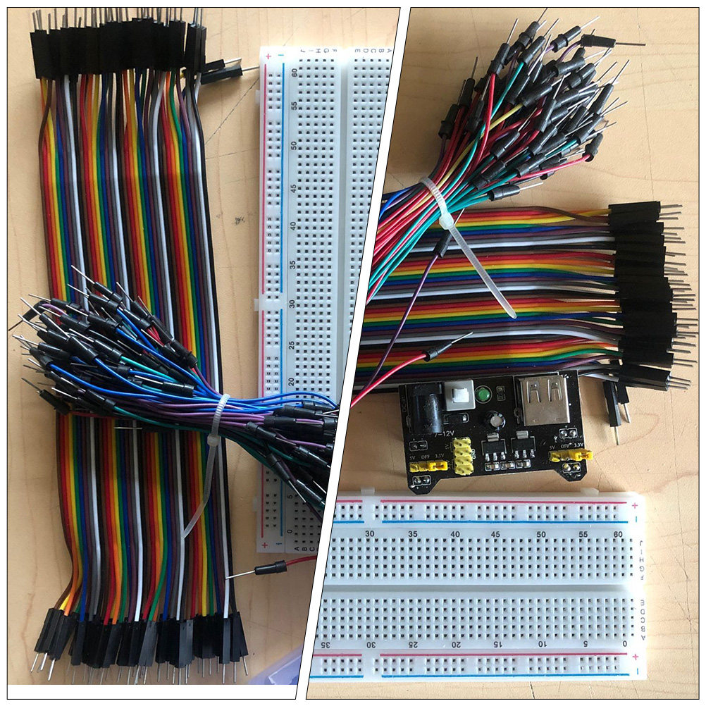 830 Point Breadboard Kit Inclu - Breadboard Jumper Wires Power Supply Kit ulasan dan harga