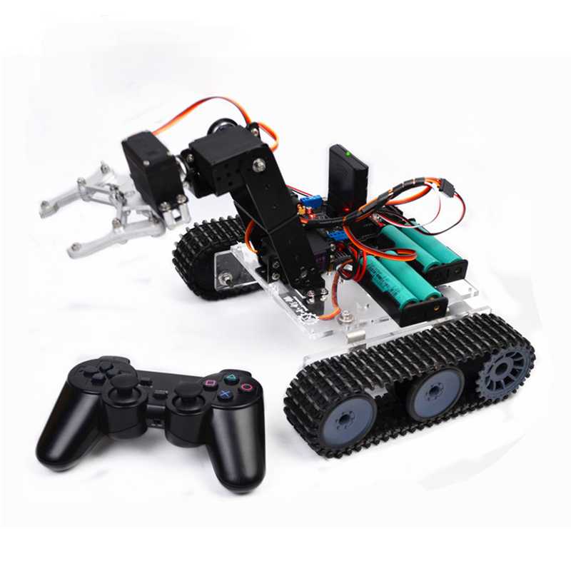 4 Dof Robotic Arm with RC Tank - Programmable Robotic Arm Kit Arduino ulasan dan harga