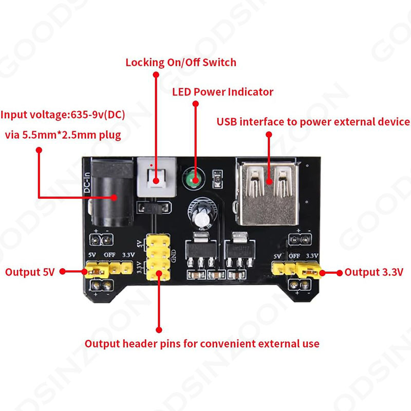 Electronics Starter Kit w/Powe - Breadboard Jumper Wires Power Supply Kit ulasan dan harga