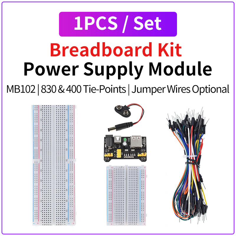 MB102 Breadboard Power Supply  - Breadboard Jumper Wires Power Supply Kit ulasan dan harga