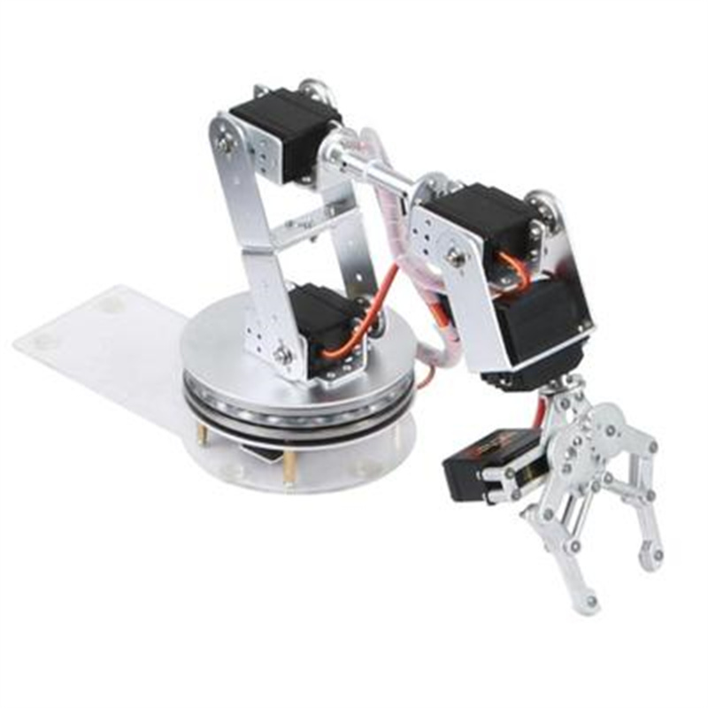Silver 6 DOF Robotic Arm with  - Programmable Robotic Arm Kit Arduino ulasan dan harga