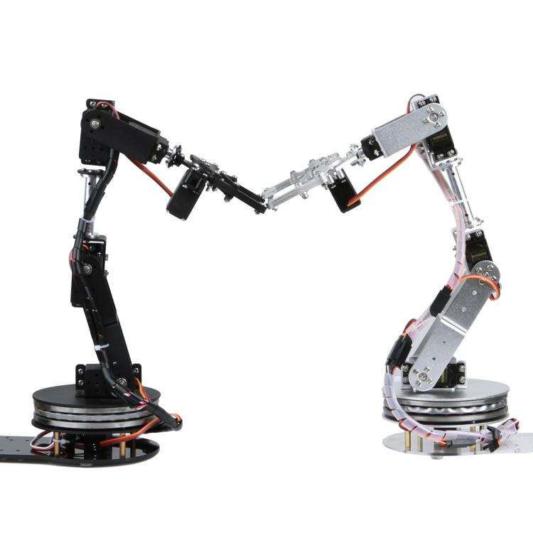 Silver 6 DOF Robotic Arm with  - Programmable Robotic Arm Kit Arduino ulasan dan harga
