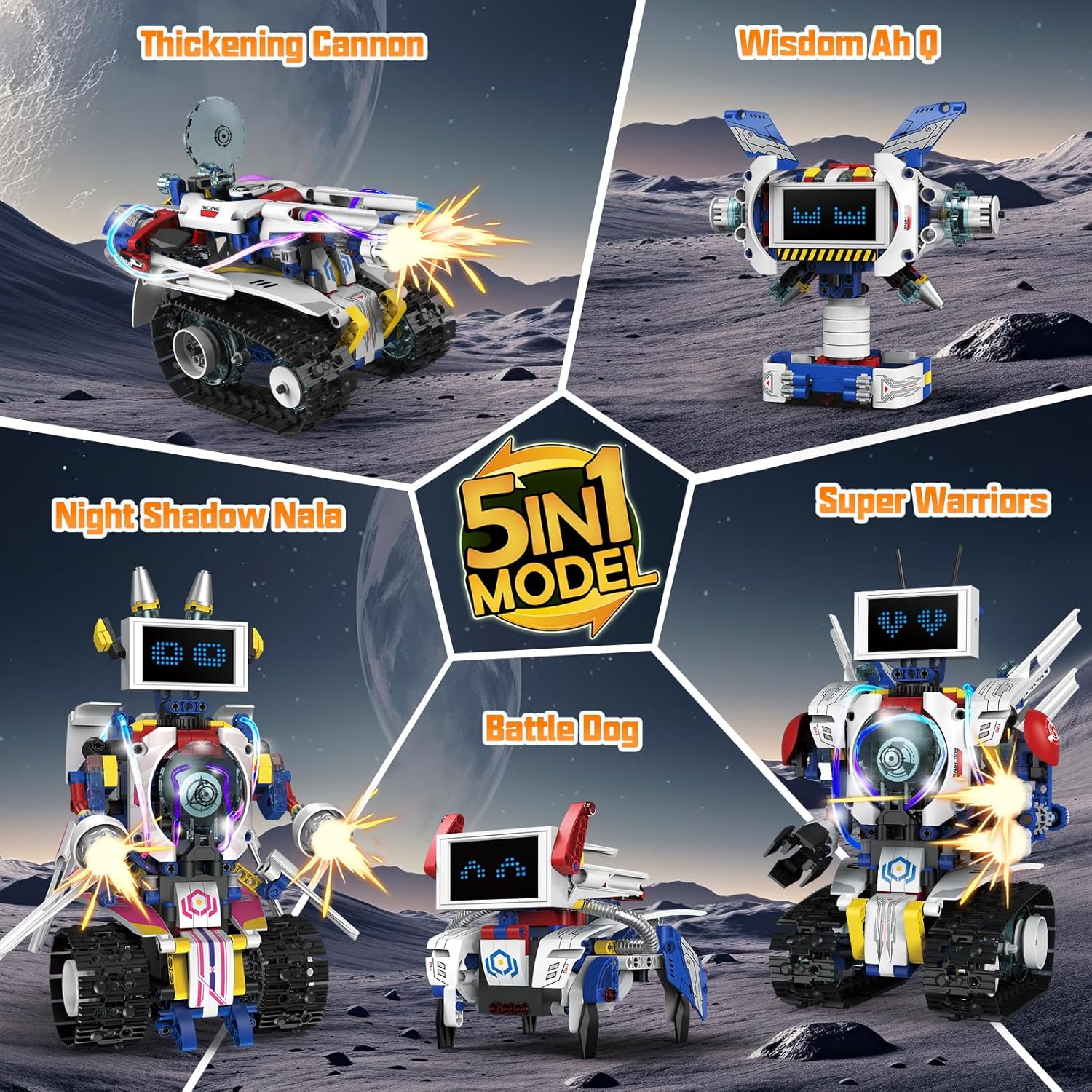 5 in 1 STEM Robot Building Toy - Stem Robot Building Kit Coding ulasan dan harga