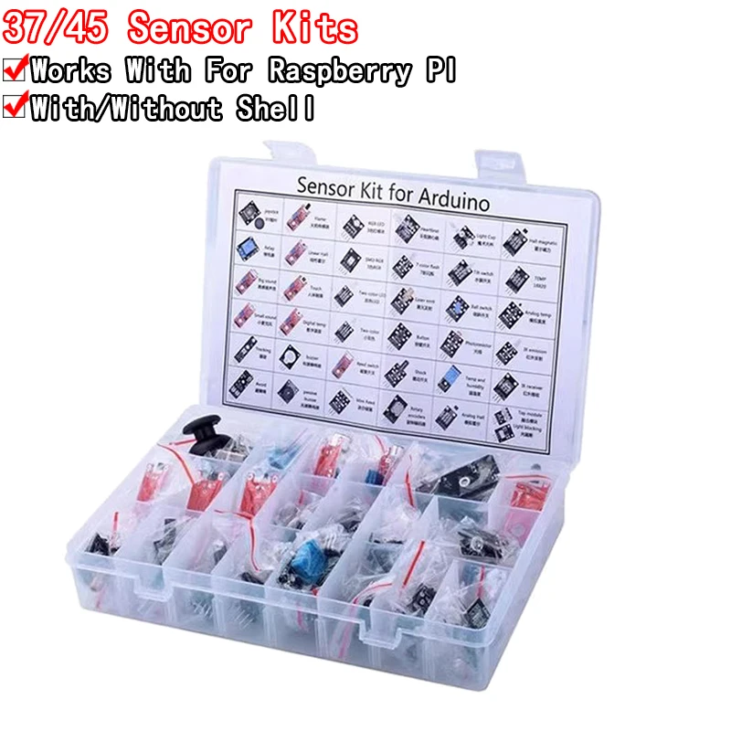 For arduino 45 in 1 Sensors Mo - Arduino Sensor Kit 37 Modules Starter ulasan dan harga