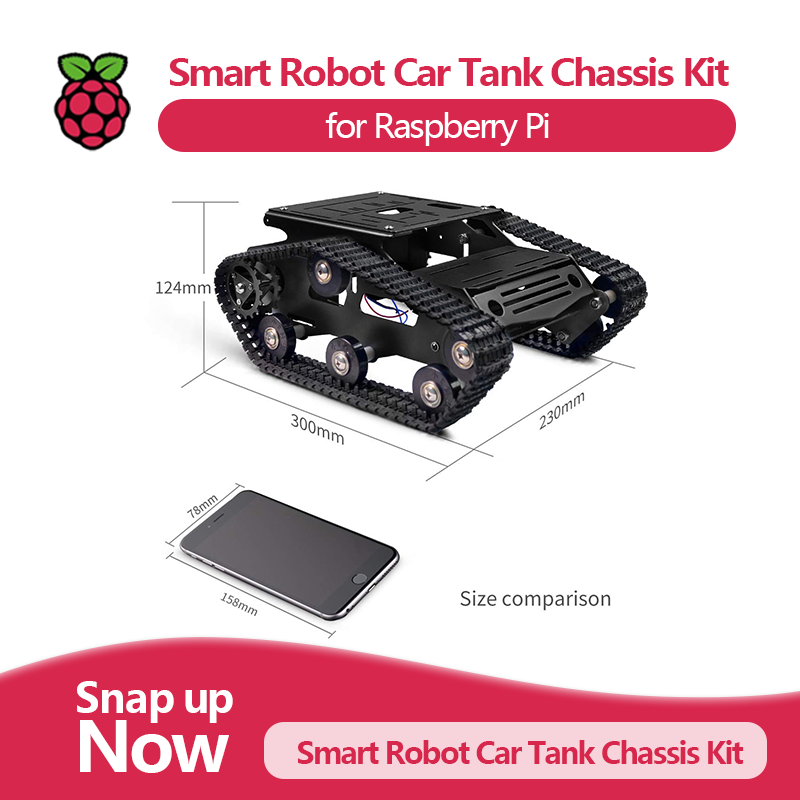 Smart Robot Car Tank Chassis K - Raspberry Pi Robot Platform Tank Chassis ulasan dan harga