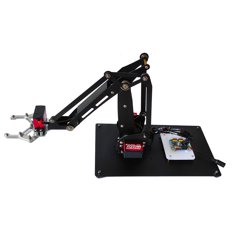 4 DOF Robot Arm with Metal Rot - Programmable Robotic Arm Kit Arduino ulasan dan harga