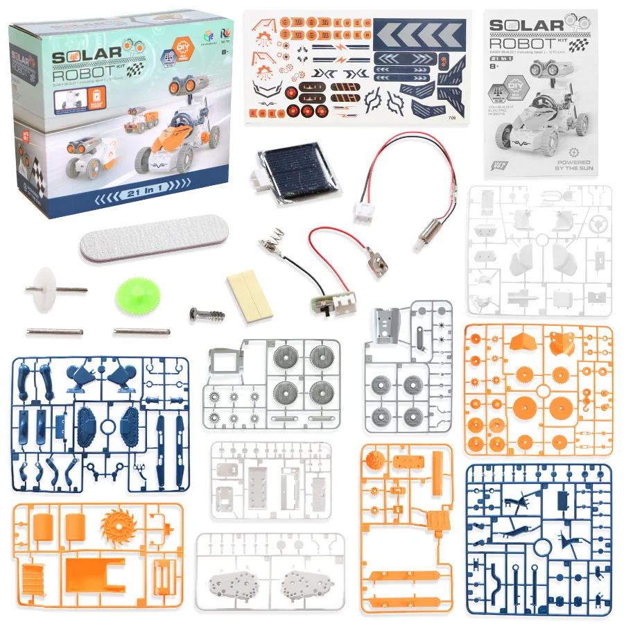 Solar Robot 21 in 1 DIY Buildi - Solar Powered Robot Kit 14 In 1 ulasan dan harga