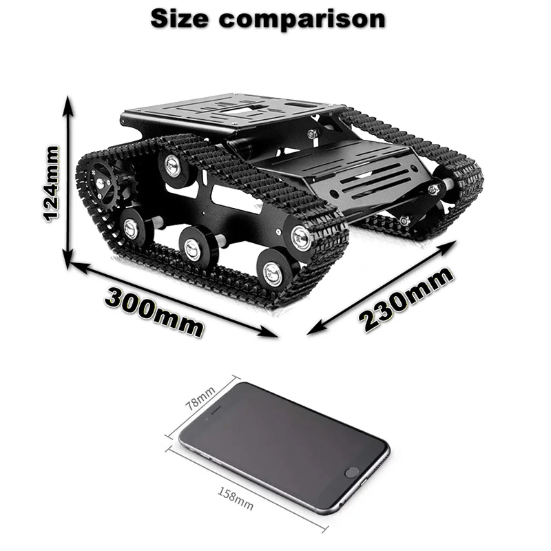 Smart Robot Car Tank Chassis A - Raspberry Pi Robot Platform Tank Chassis ulasan dan harga