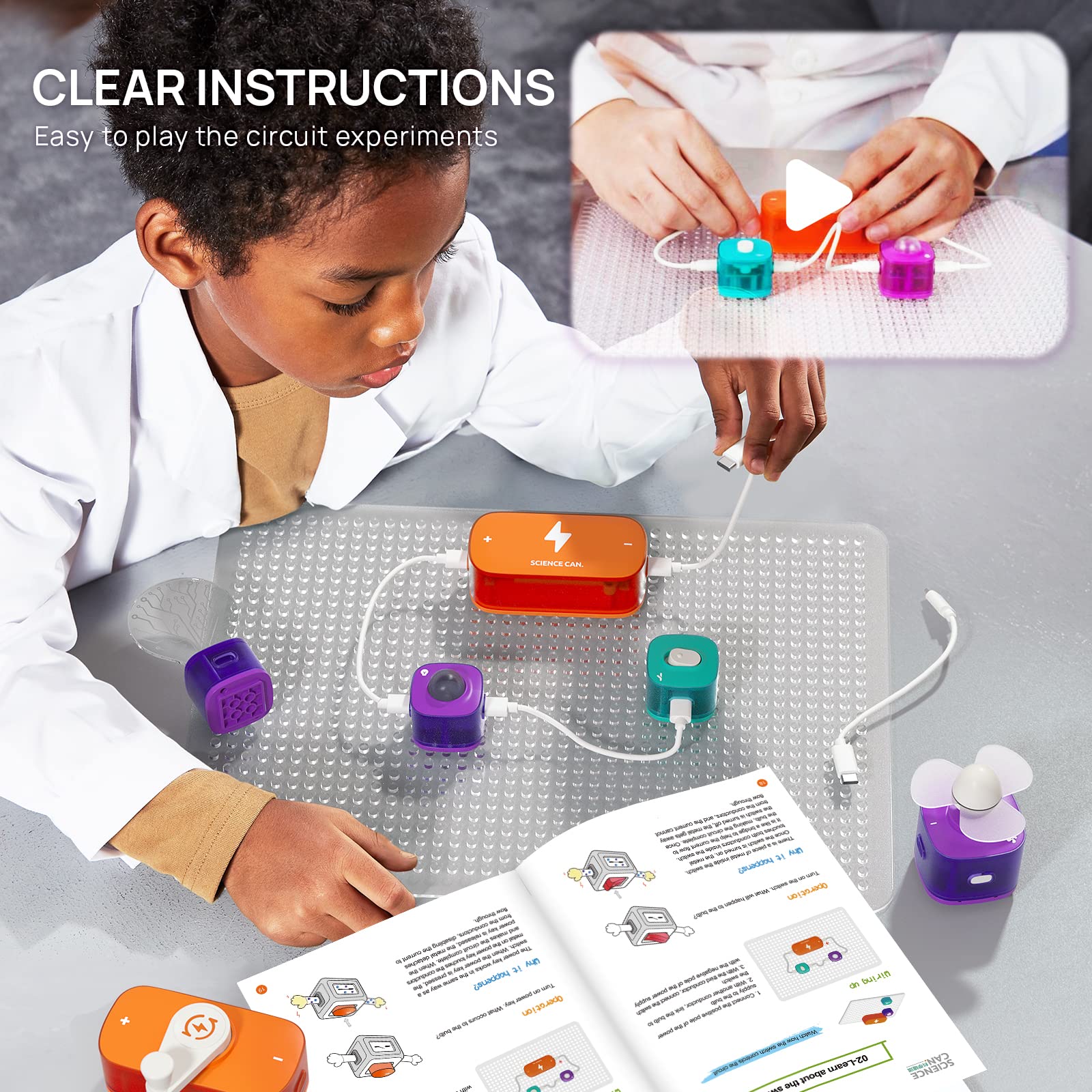 STEM Science Experiment Kit fo - Electronic Building Blocks Stem Kit ulasan dan harga