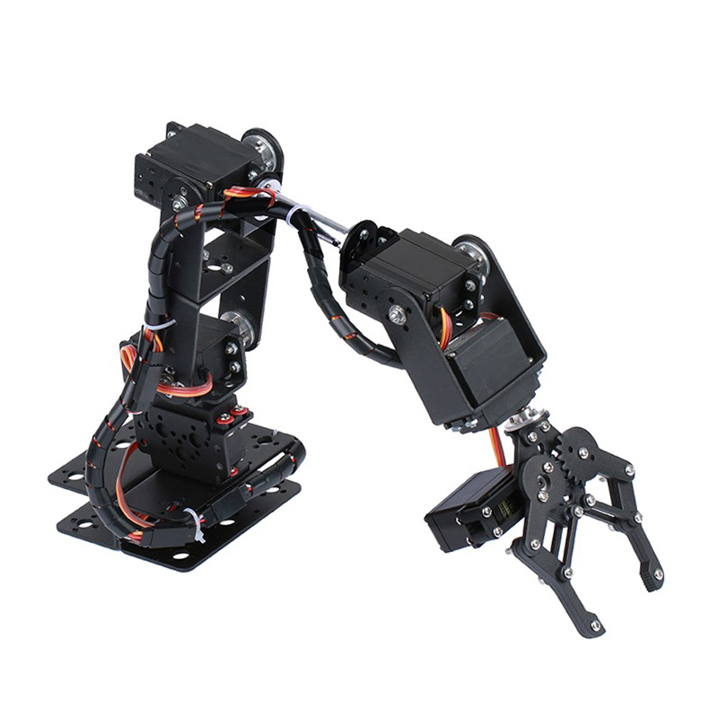 STEAM DIY 6 DOF Robot Metal Al - Programmable Robotic Arm Kit Arduino ulasan dan harga