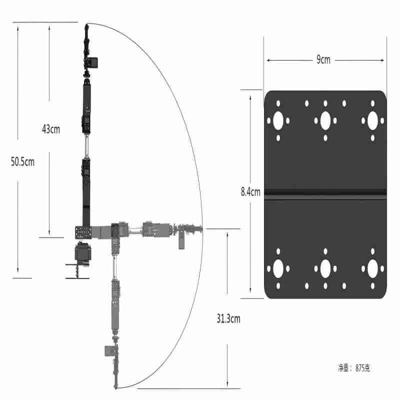 Sliver 6 DOF Robot Metal Alloy - Programmable Robotic Arm Kit Arduino ulasan dan harga