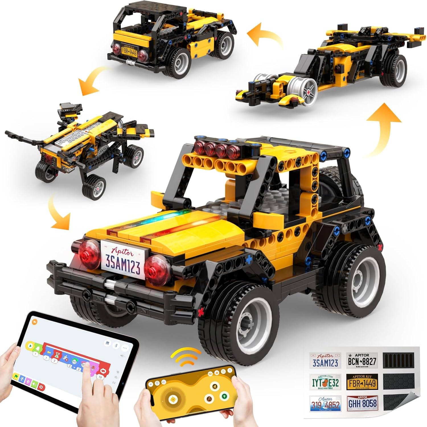 Apitor Robot R Programmable Ki - Stem Robot Building Kit Coding ulasan dan harga