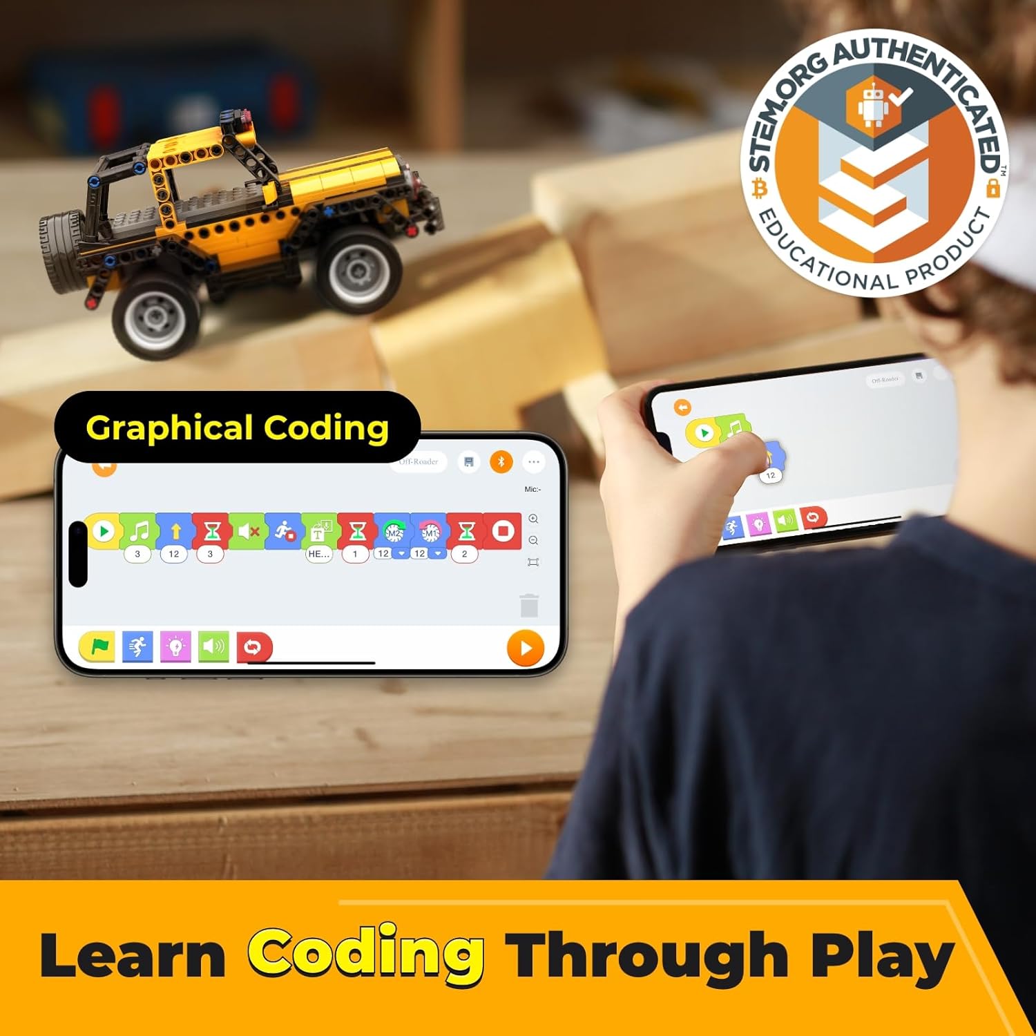 Apitor Robot R Programmable Ki - Stem Robot Building Kit Coding ulasan dan harga