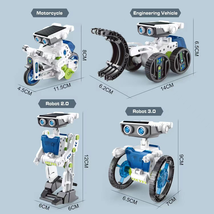 21/14/7 in 1 Science Experimen - Solar Powered Robot Kit 14 In 1 ulasan dan harga