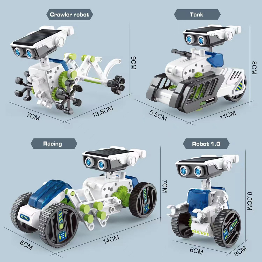 21/14/7 in 1 Science Experimen - Solar Powered Robot Kit 14 In 1 ulasan dan harga